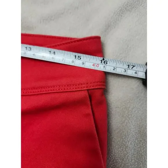 The Limited Sz 4 Coral Pink Scalloped Edge SHORTS Flat Front Dress Small - Picture 6 of 7